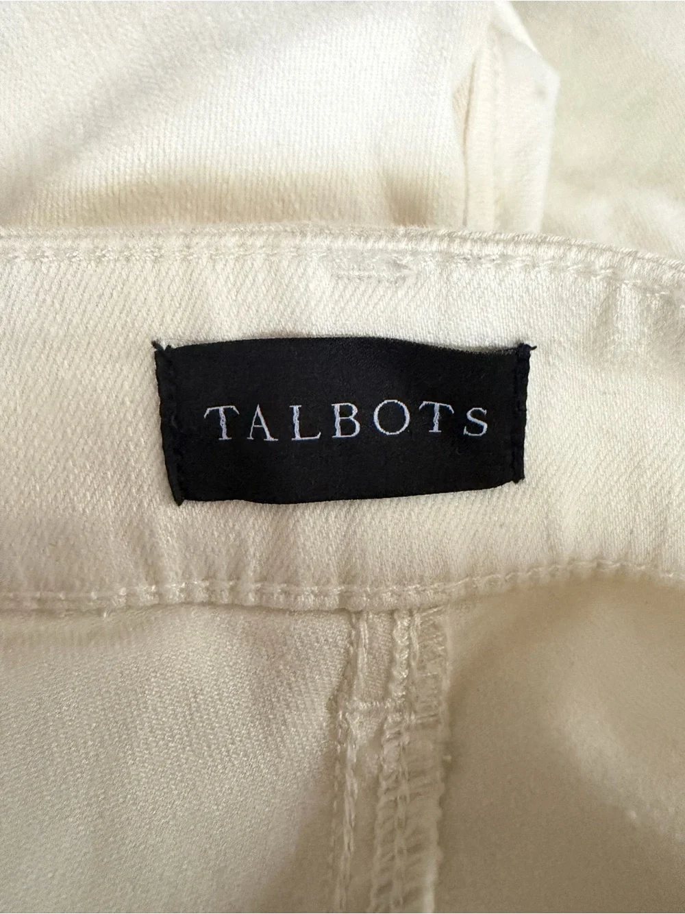 Talbots Women’s Cream Bootcut Jeans